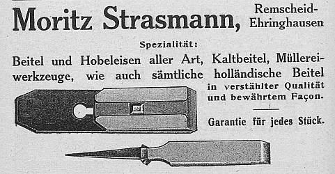 Moritz Strasmann, Anzeige 1913