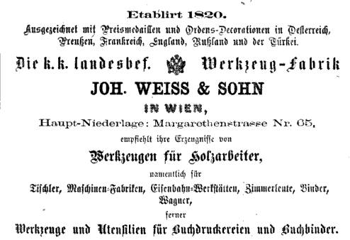 Anzeige 1868