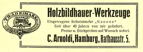 Anzeige C. Arnoldi, Hamburg