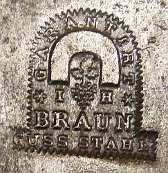 Marke Johann Heinrich Braun, Elberfeld