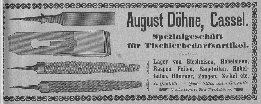 Anzeige August Döhne, 1905