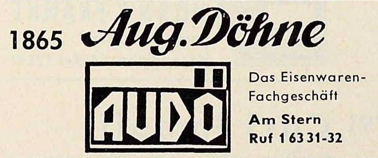 Anzeige August Döhne, 1966