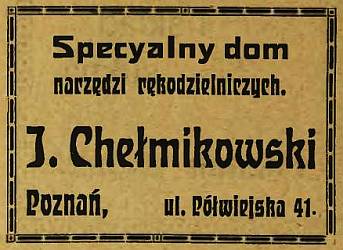 Anzeige J. Chełmikowski (1916)