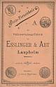 Preis-Verzeichnis A, Esslinger & Abt, 1900