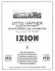 Katalog Otto Häfner/IXION, 1931