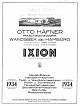 Katalog Otto Häfner/IXION, 1934