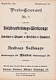 Katalog Andreas Sedlmayr, ca. 1920