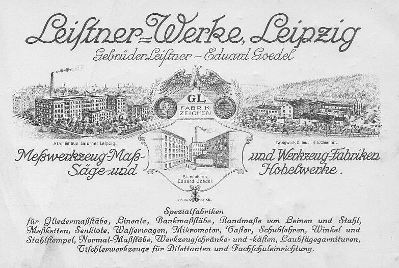 Fabrikgebäude Firma Leister in Leipzig und Dittersdorf, Fabrikgebäude Eduard Goedel