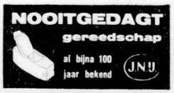 Anzeige Nooitgedagt (1958)