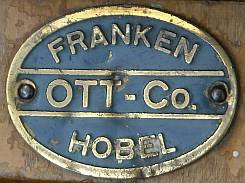 Markenzeichen Friedrich Ott, 'Franken-Hobel'