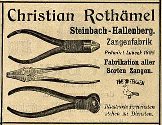 Anzeige Christian Rothämel (1902)