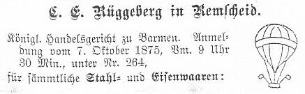 Warenzeichen, C. Ed. Rüggeberg, Remscheid