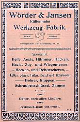 Anzeige Wörder & Jansen (1905)